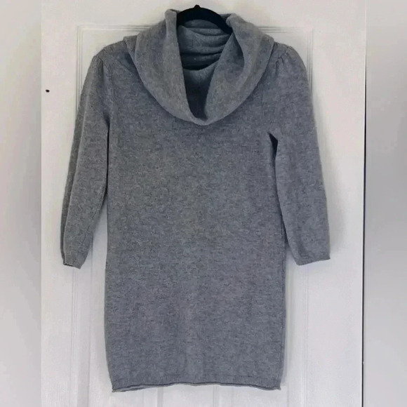 Cynthia Rowley 100%‎ Cashmere Sweater Cowl Neck 3/4 Puff Sleeve Sz S - Picture 1 of 11